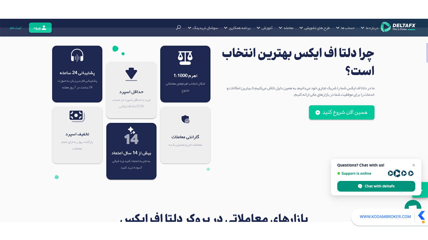 سابقه بروکر دلتا اف ایکس