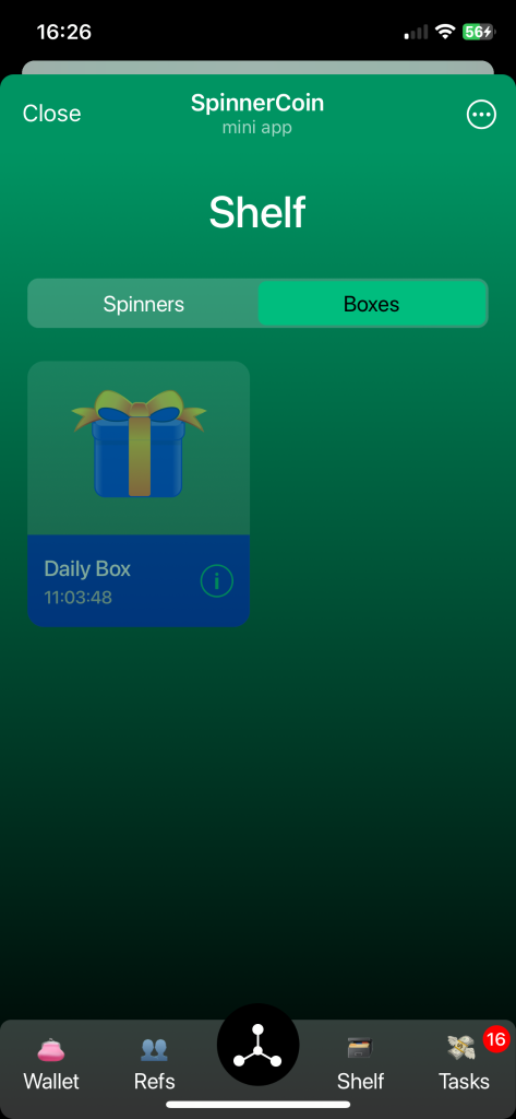 جعبه شانس spinner coin
