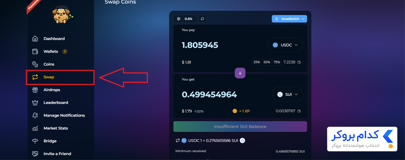 سواپ برای ایردراپ پاوتیتو