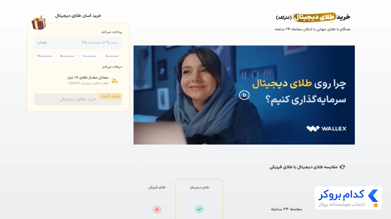خرید طلا در والکس