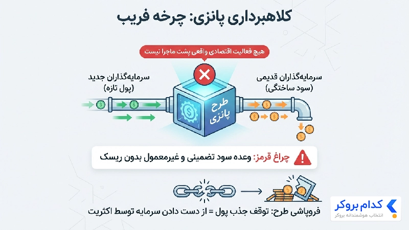 اینفوگرافیک طرح پانزی