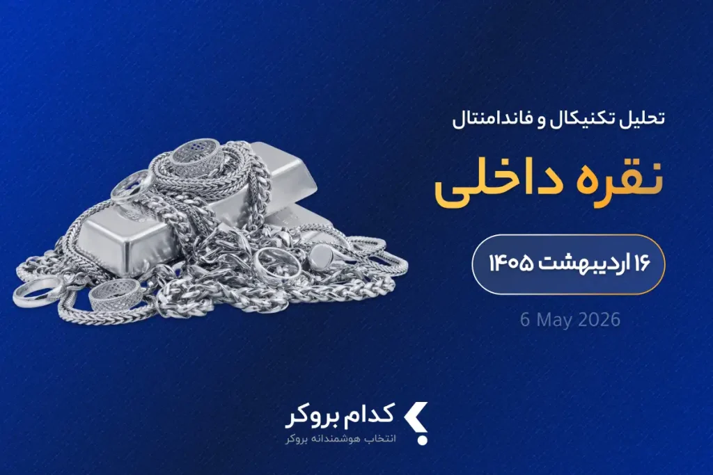 تحلیل تکنیکال نقره داخلی در ۱۶ اردیبهشت ۱۴۰۵